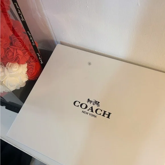 Coach Black Signature Mini Shoulder Bag with Gold Accents - Picture 14 of 14